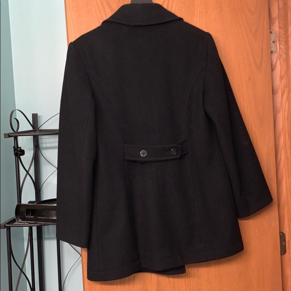 Black Pea Coat - Picture 2 of 6